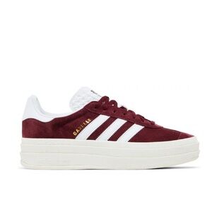 Burgundy Adidas Platform Gazelle Sneakers